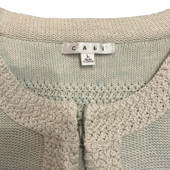 CAbi Light Blue Textured Cardigan - Picture 6 of 8